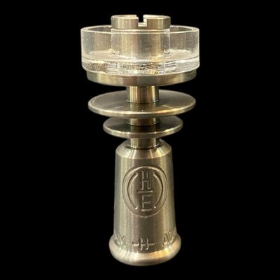 (Titanium) Highly Educated - 10mm Female DualiTi Quartz Titanium Hybrid