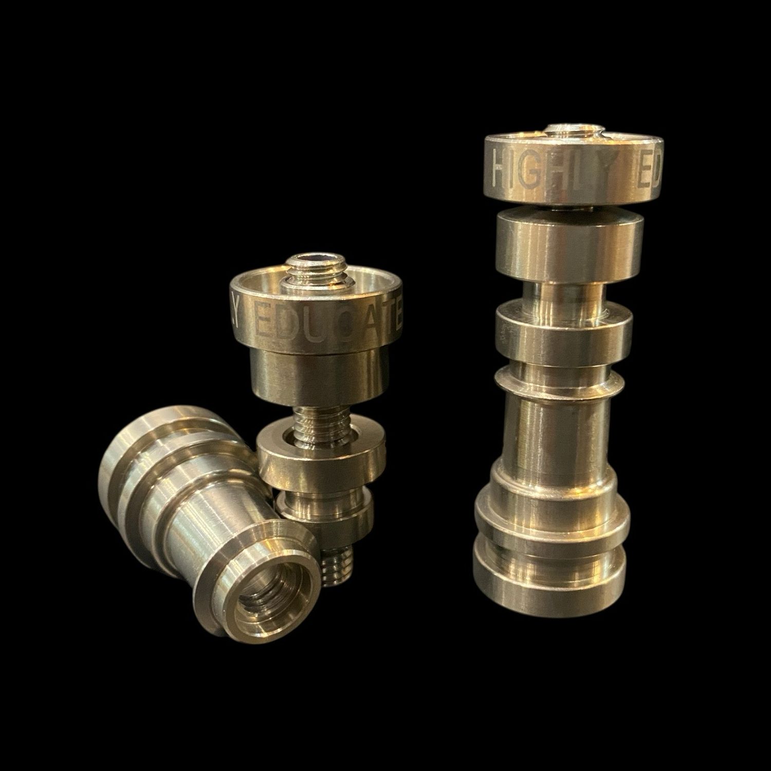 HIGHLY EDUCATED INFINITI TITANIUM DOMELESS NAIL 14/18 MALE &amp; FEMALE