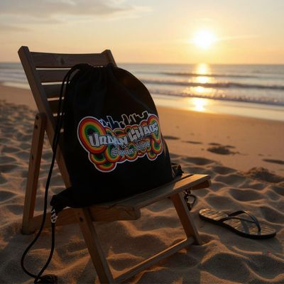 Urban Chaos Heavy Duty Canvas Drawstring bag