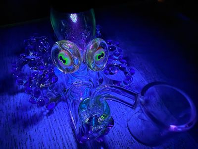 Octopus Rig with UV Eyes By Pacini Glass