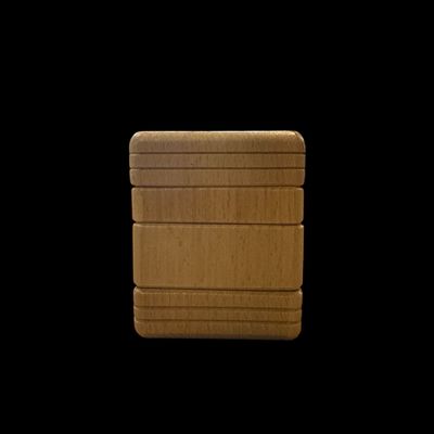 Vapornation 4-Piece Wooden Herb Grinder – 2.75” x 2.25”