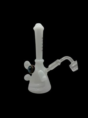7.25” Diamond Glass Picasso Rig - White