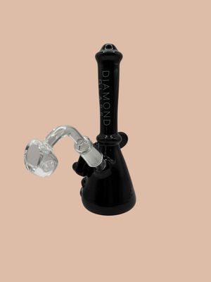 7.25” Diamond Glass Picasso Rig - Black