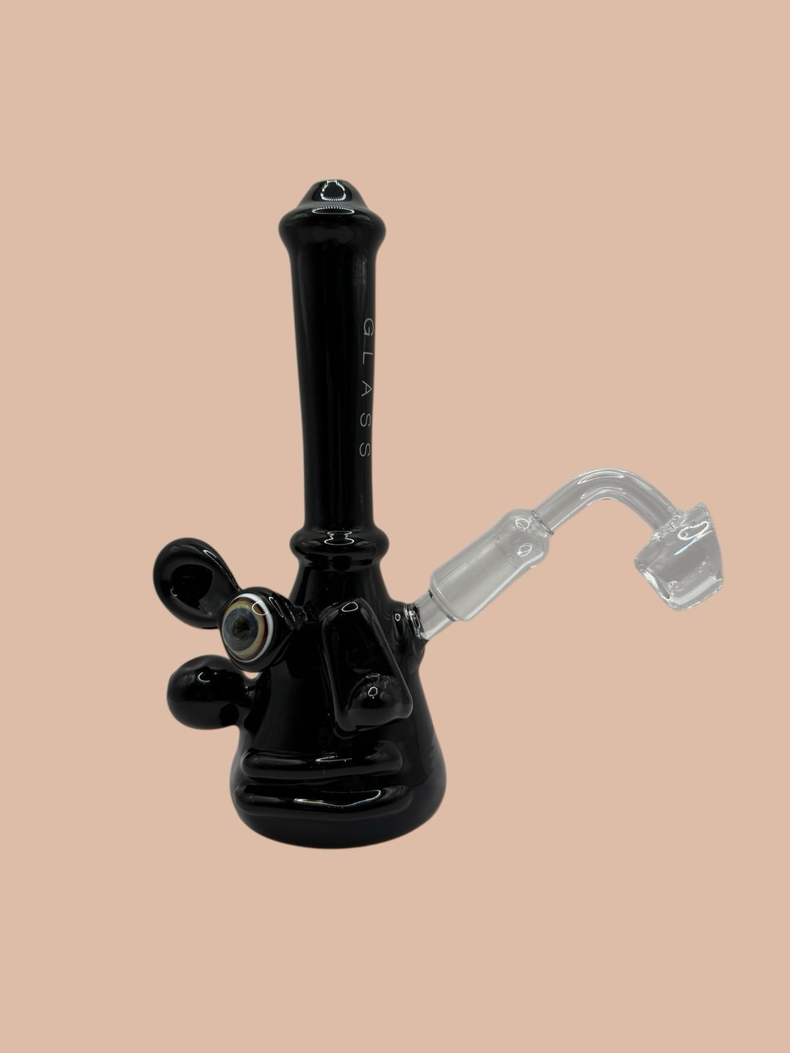 7.25” Diamond Glass Picasso Rig - Black