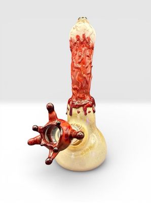 7.5” Eyeball Socket Rig with Blood Dome by Voj Glass