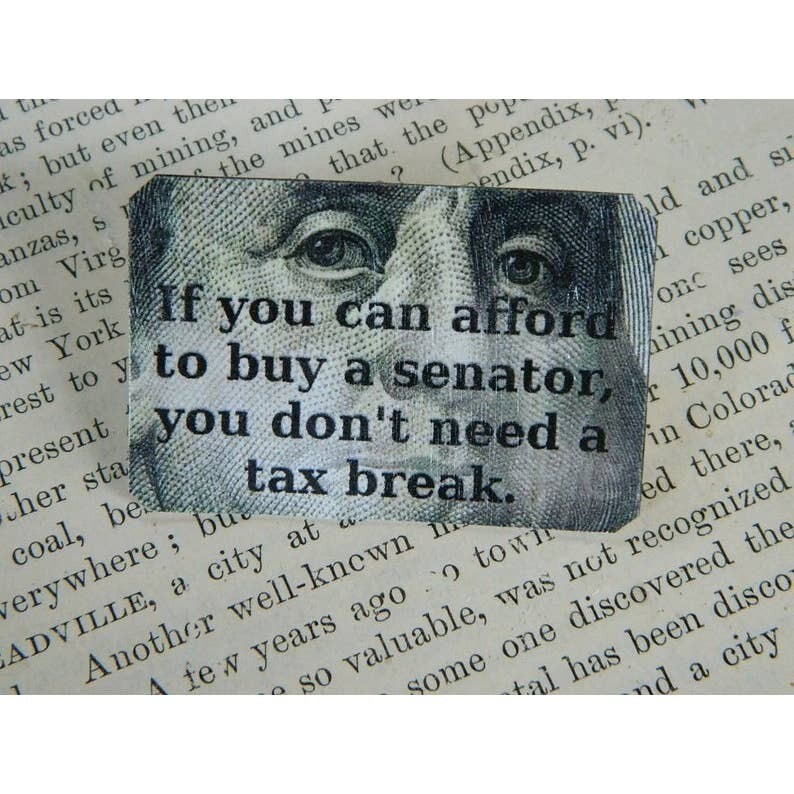 If You Can Buy a Senator pin