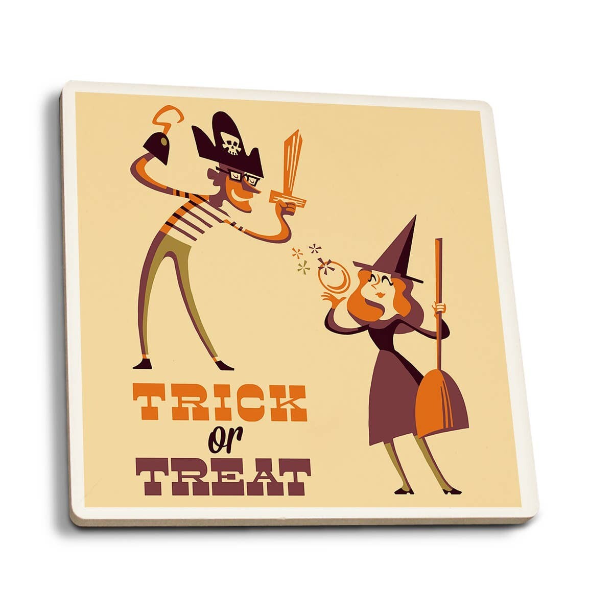 Trick or Treat Halloween Coaster