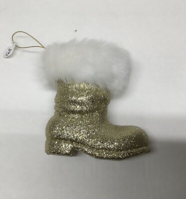 Santa’s Gold Boot Ornament