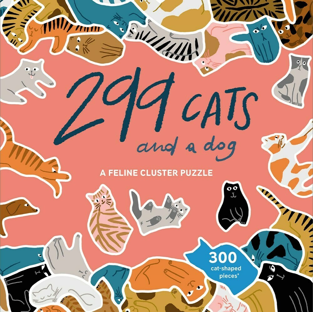 299 Cats and a Dog 300 pc. Shaped puzzle 