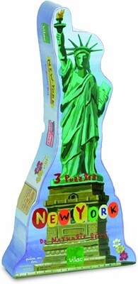 Set of 3 Wooden Puzzles-New York