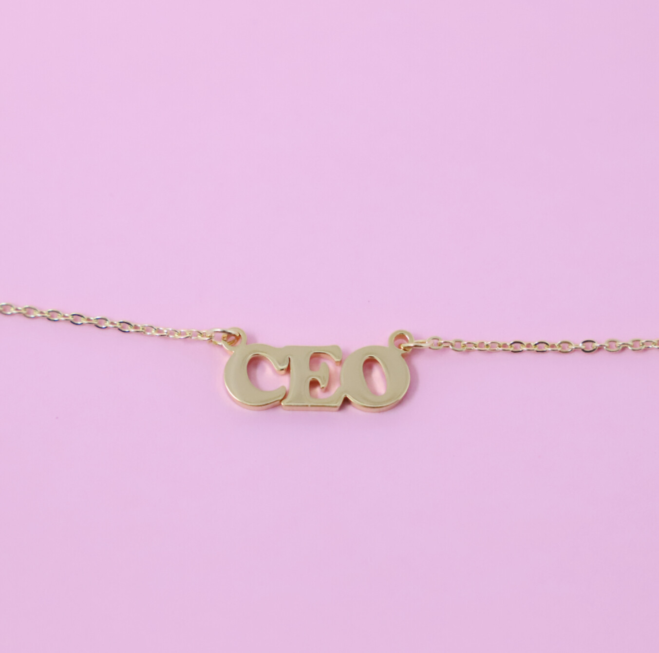 CEO 14k Gold Plated Necklace