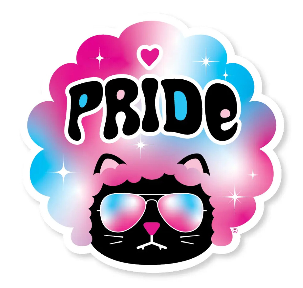 Trans Pride Afro Resista Kat Sticker