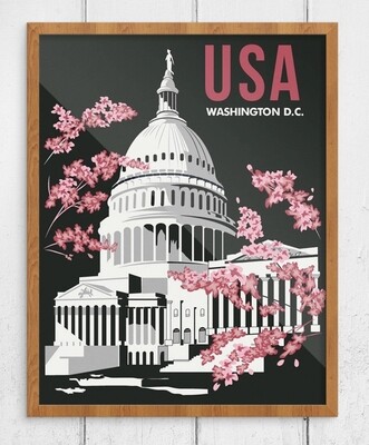 Magnet- Washington D.C. Cherry Blossoms