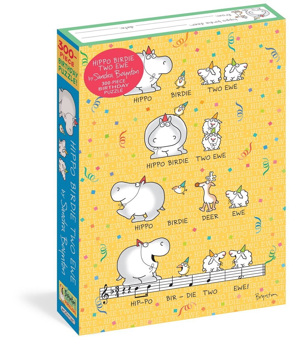 Hippo Birdie Two Ewe Birthday Puzzle