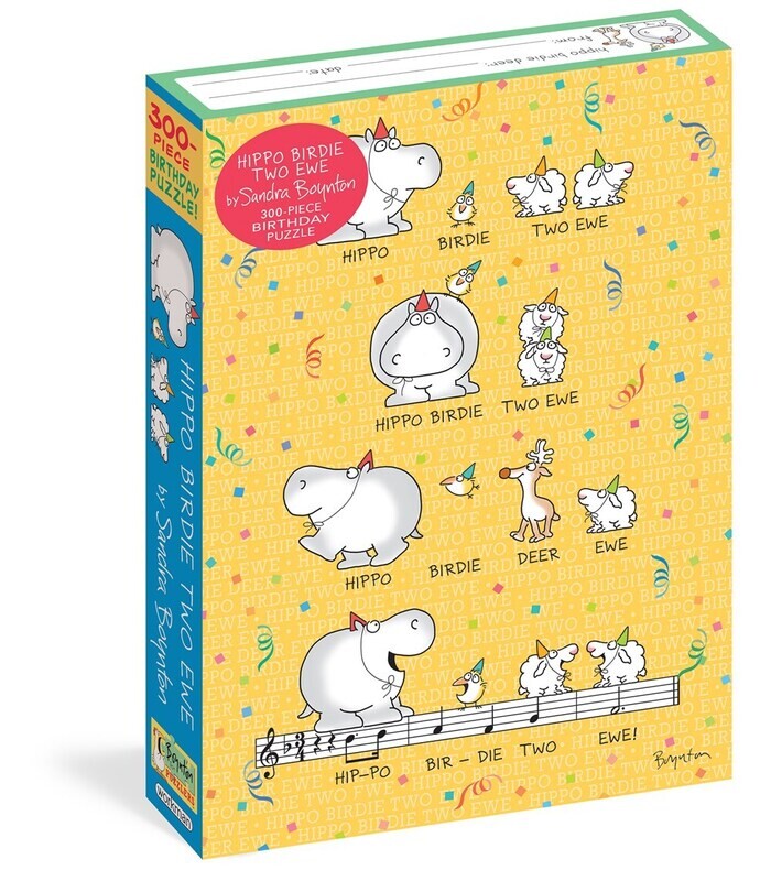 Hippo Birdie Two Ewe Birthday Puzzle