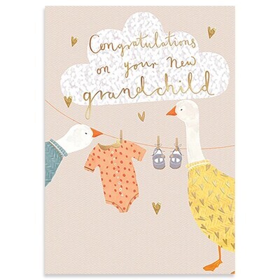 Congratulations On Your New Grandchild Greeting Card