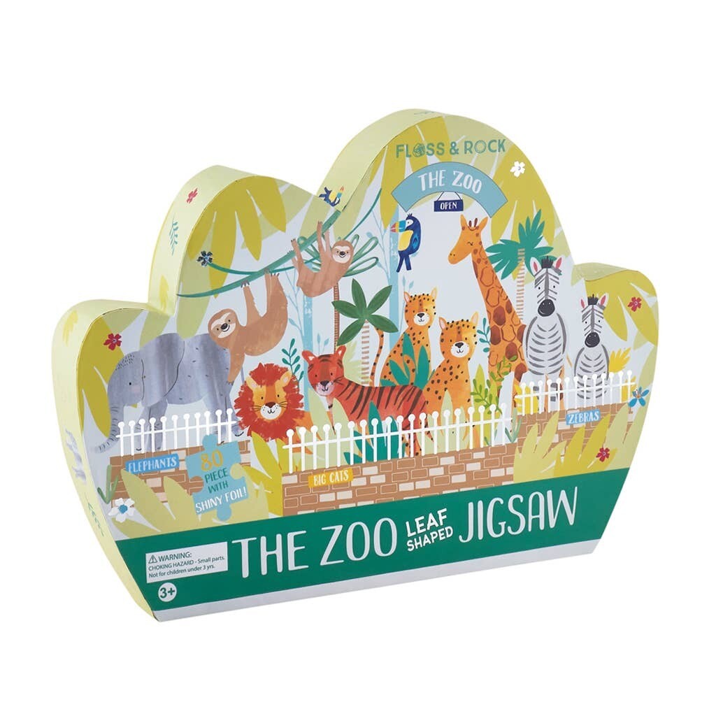 Jungle Leaf Shaped Puzzle, 80pc