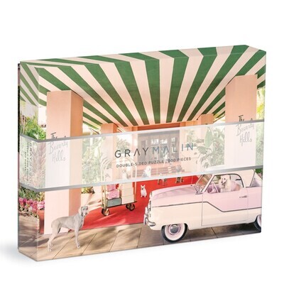 Gray Malin: The Dogs at the Beverly Hills Hotel 500-pc Double-Sided Puzzle