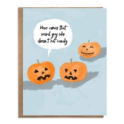 Funny Halloween Card Pumpkins