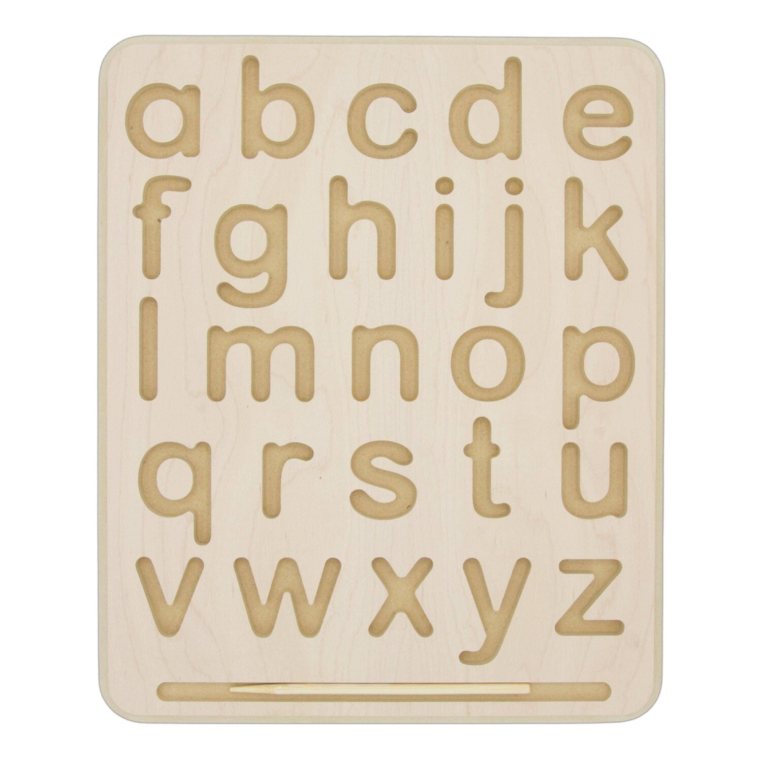 Wooden Alphabet Tracing Board, lower case