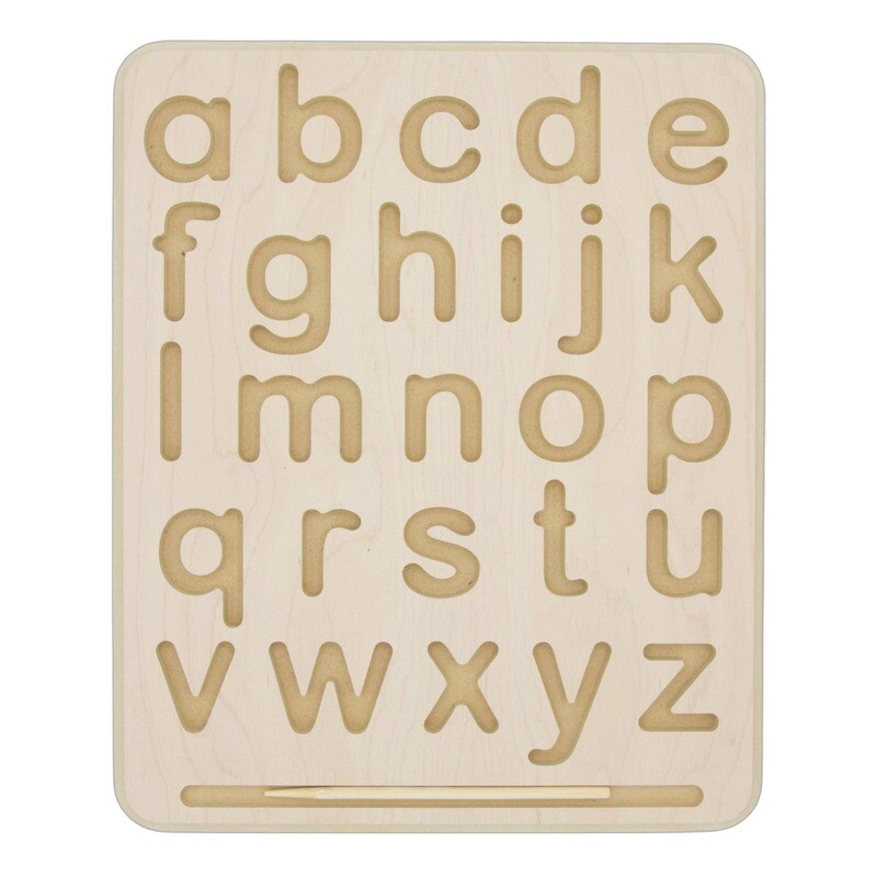 Wooden Alphabet Tracing Board, lower case