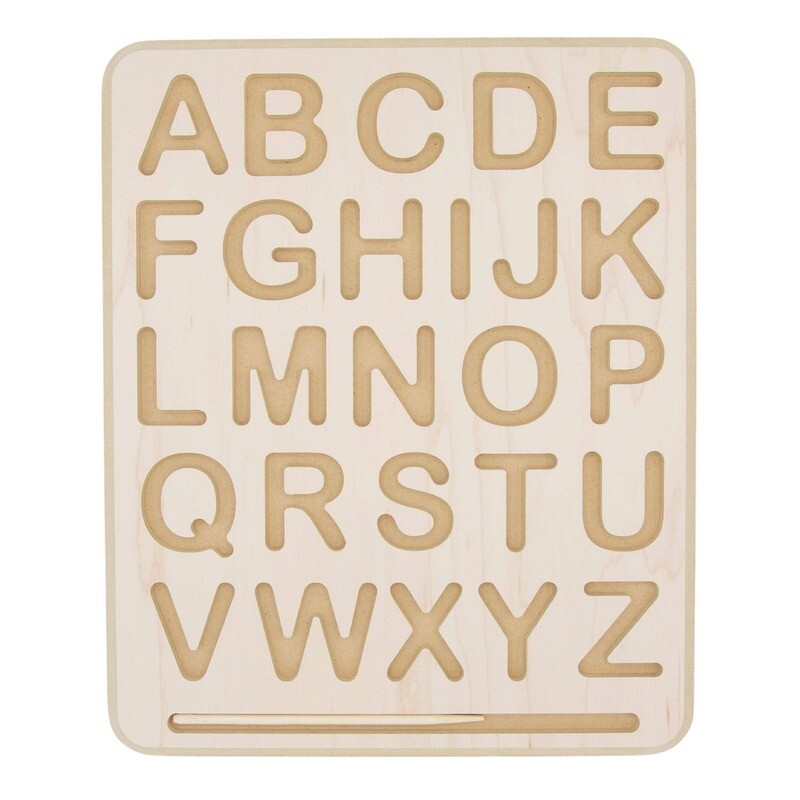 Wooden Alphabet Board, upper case