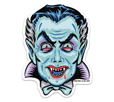 Jumbo Dracula Head Sticker