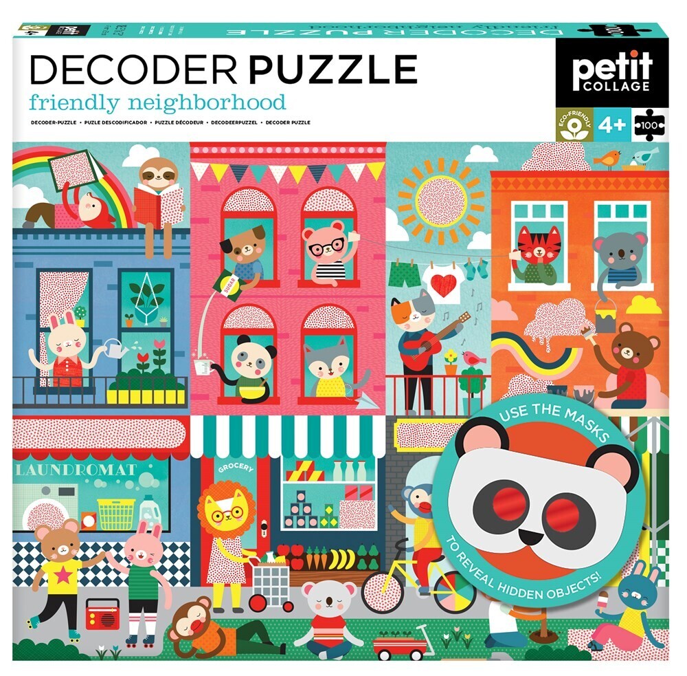 Decoder Puzzle, Friendly Neighborhood 100 pc Puzzle