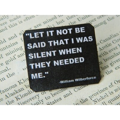 William Wilberforce Quote Lapel Pin