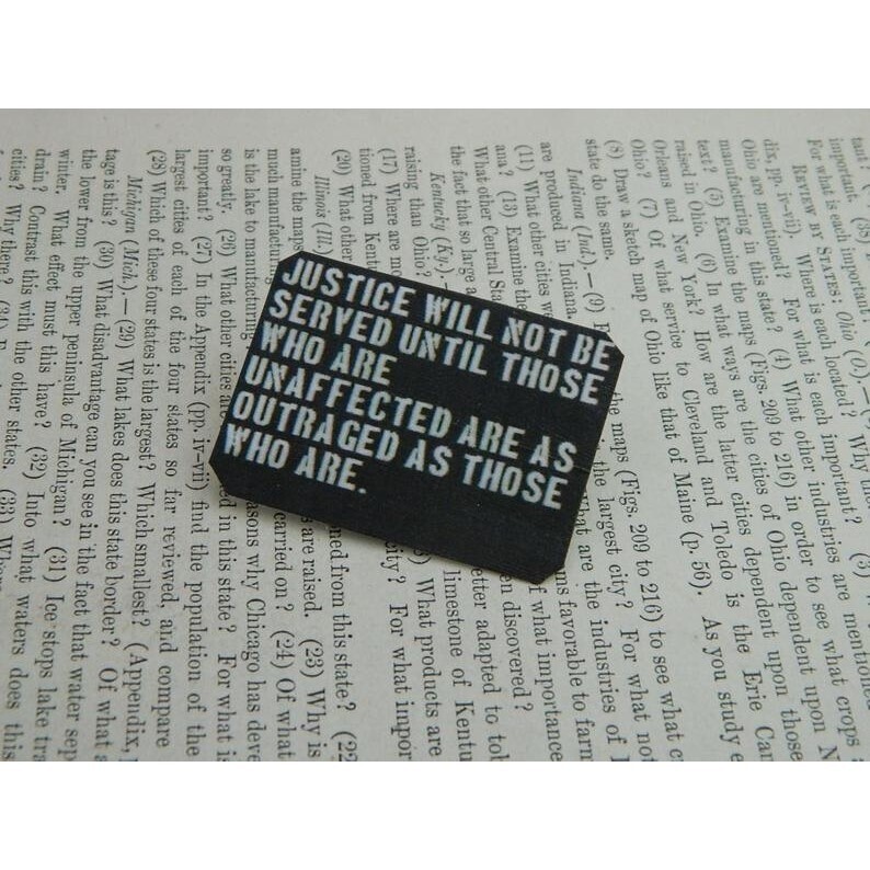 Justice Will Not Be Served Lapel Pin