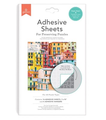 Adhesive Sheets for Preserving Puzzles