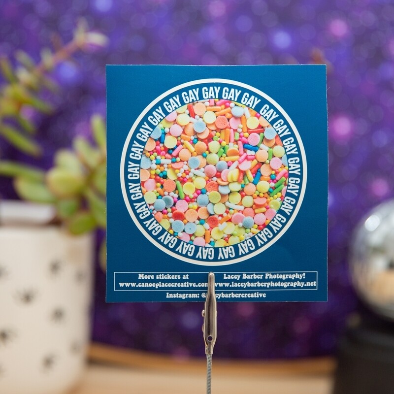 Gay Gay Gay Large Sticker