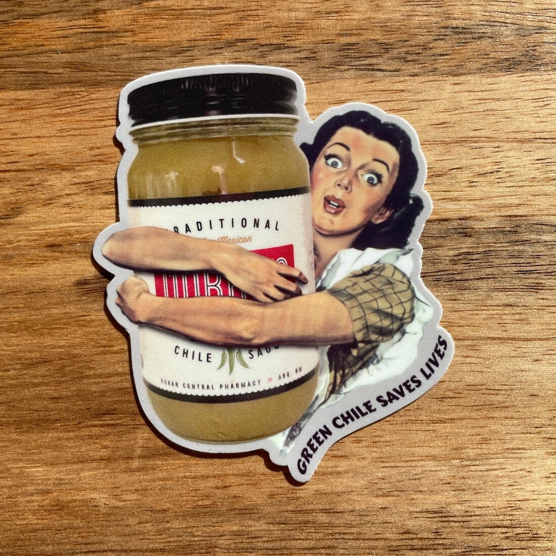 Green Chile Saves Lives Sticker