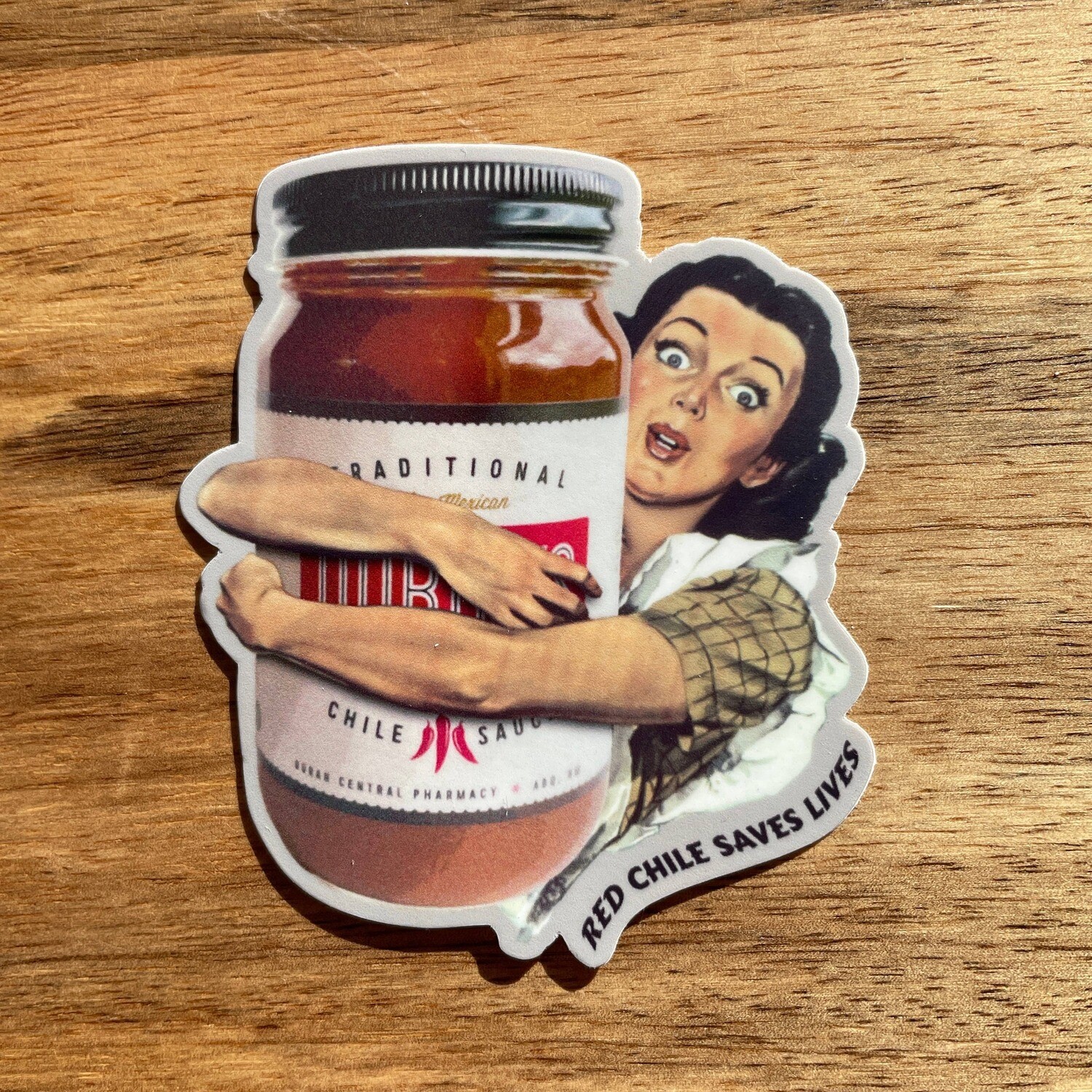 Red Chile Saves Lives Sticker