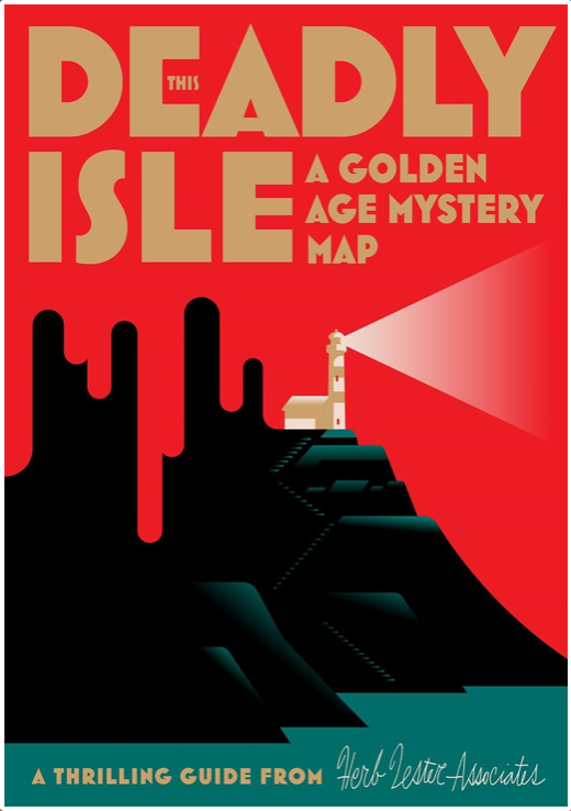 This Deadly Isle, A Golden Age Mystery Map