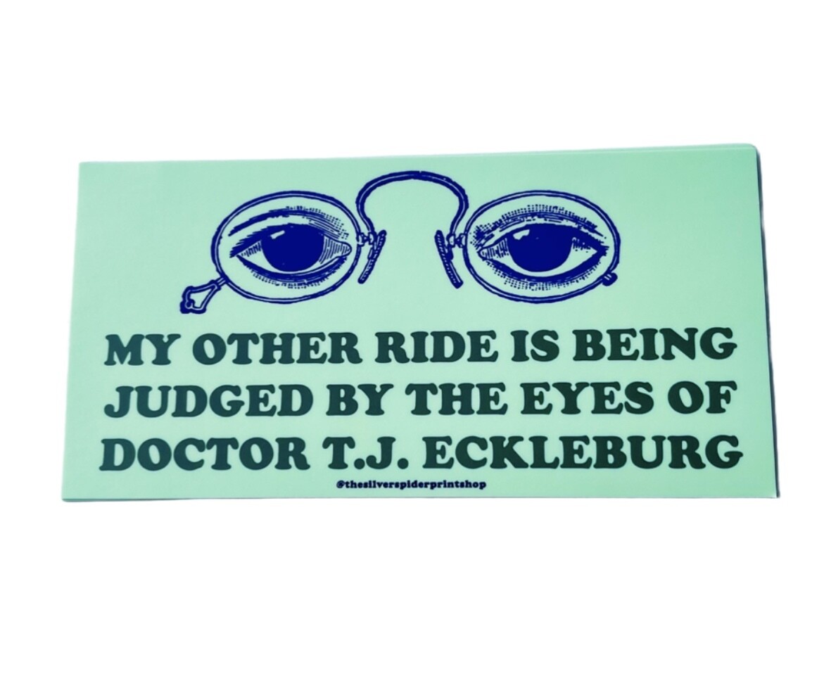 My Other Ride is...Great Gatsby Bumper Sticker