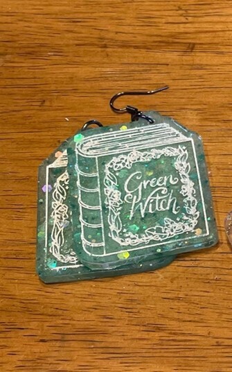 Green Witch Earrings