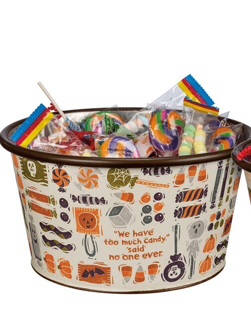 Halloween Tin Bucket, Large