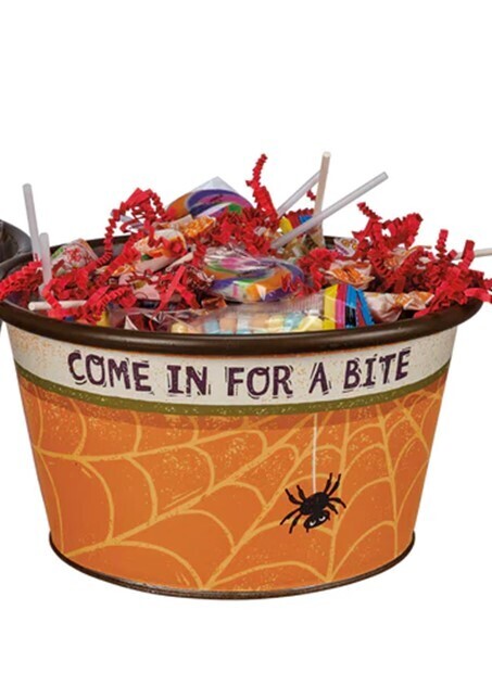 Halloween Tin Bucket, Small