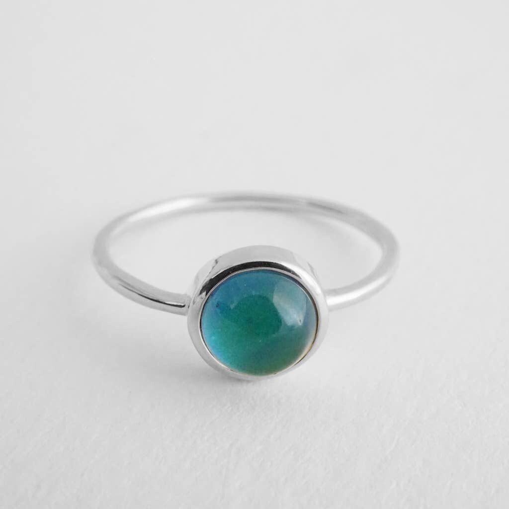Sterling Silver Plated Mood Ring