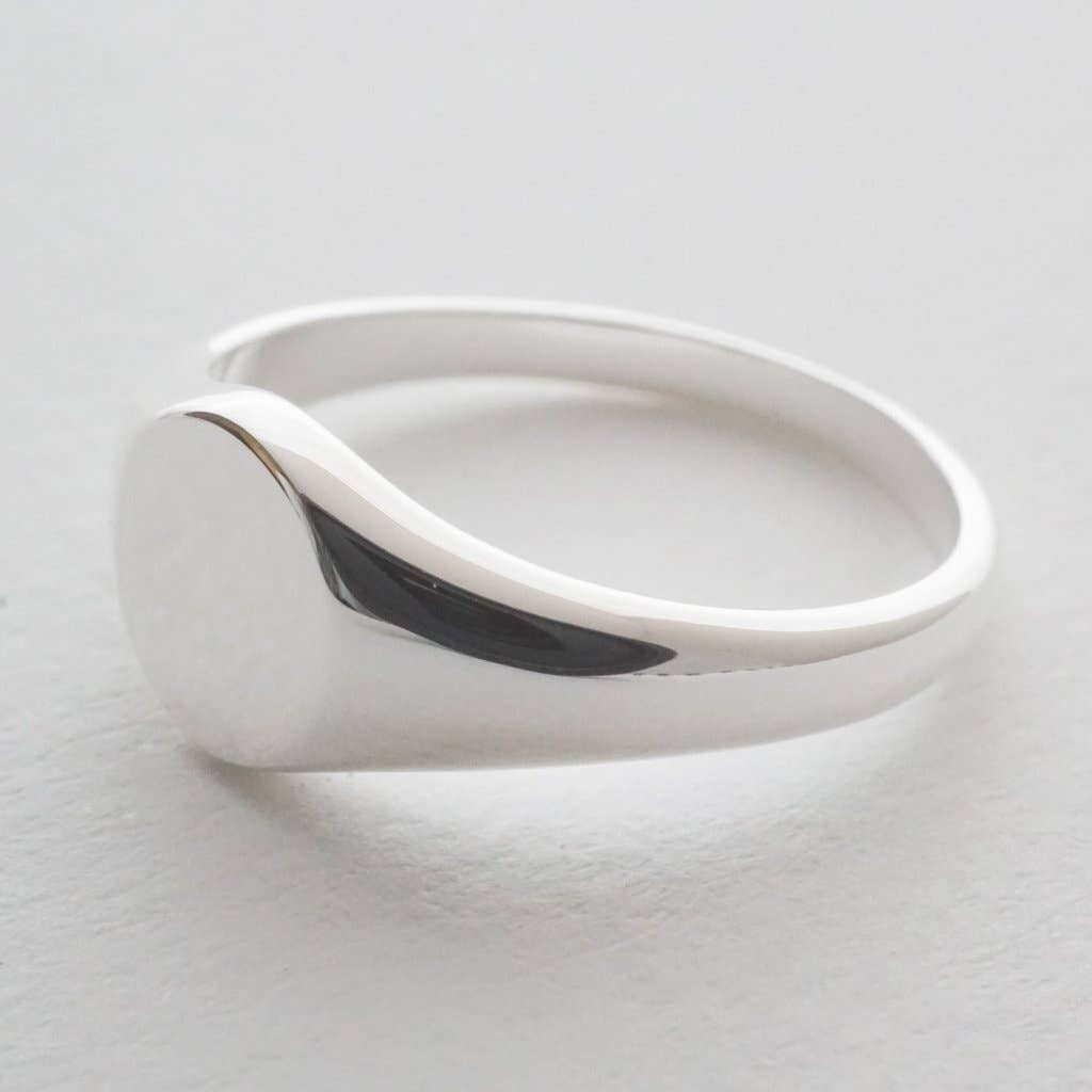 Sterling Silver Plated Signet Ring