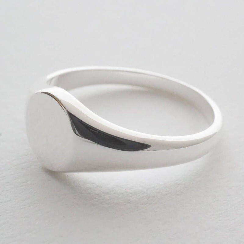 Sterling Silver Plated Signet Ring