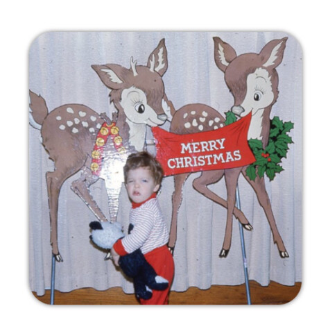 Pissy Paper Moon Christmas coaster