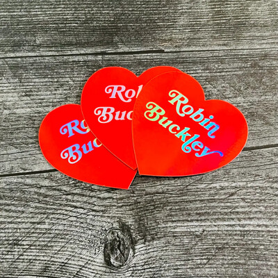 Robin Buckley Heart Sticker Valentines Day