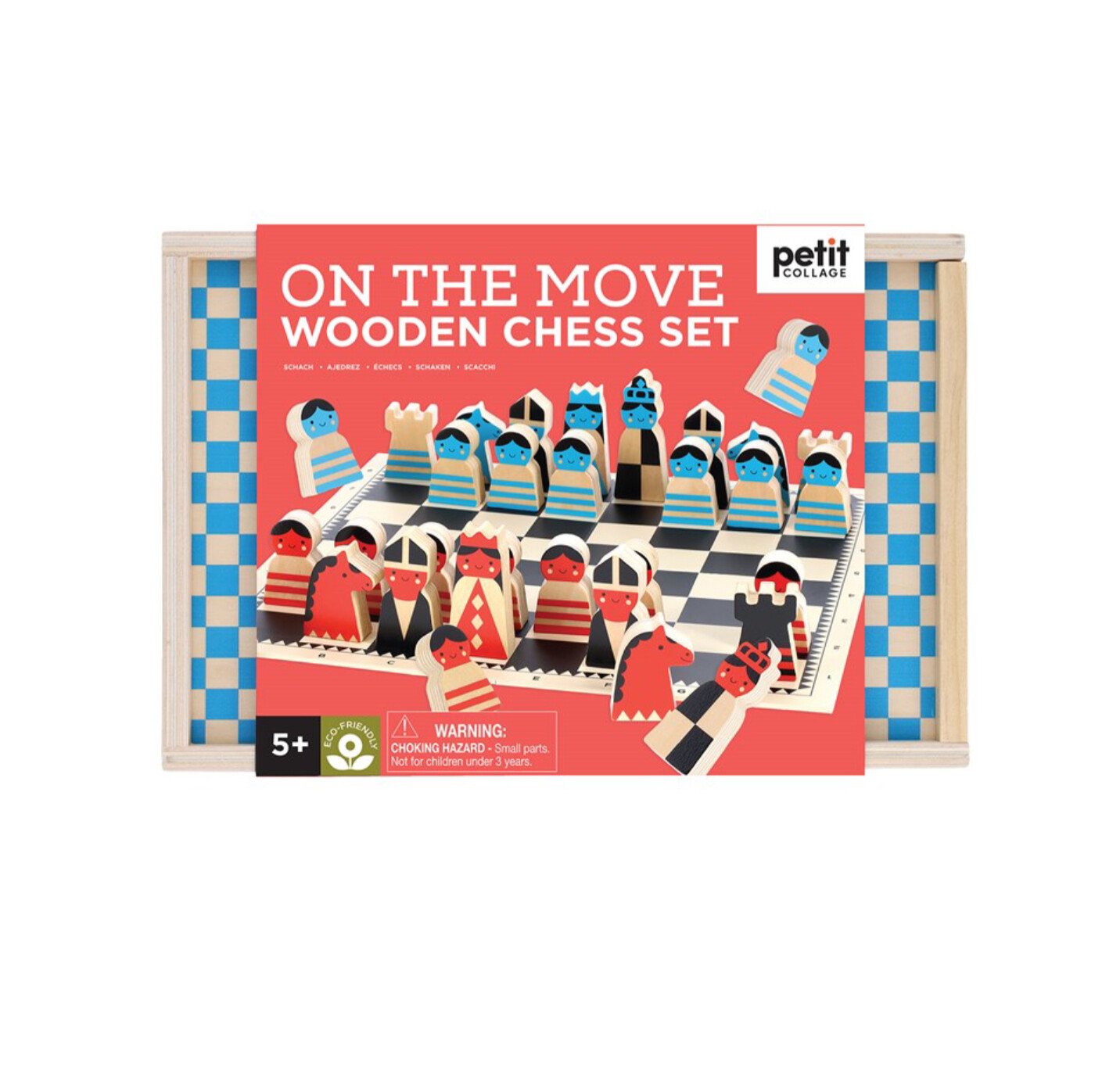 On the Move Wooden Chess Set