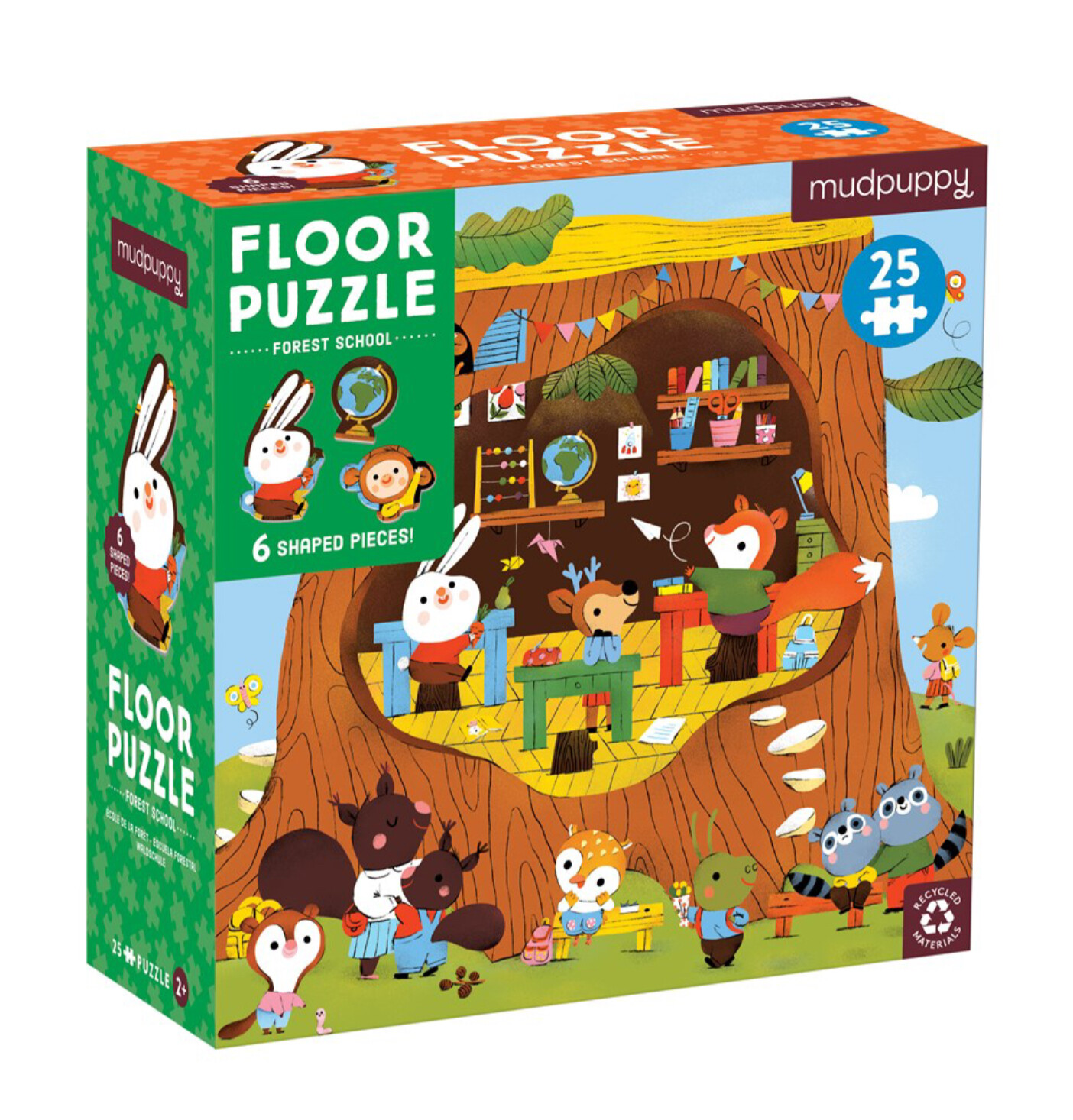 Forest School 25 Piece Floor Puzzle with Shaped Pieces