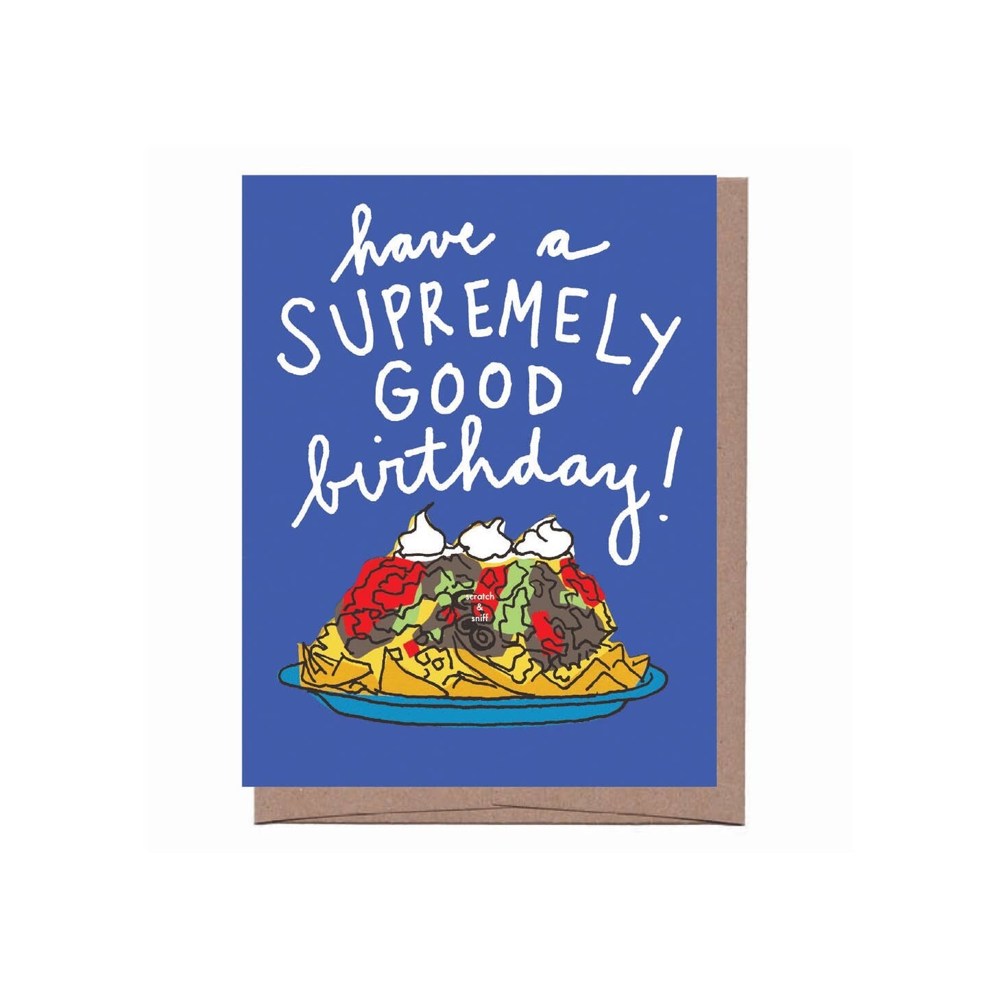 Scratch & Sniff Nachos Birthday Card