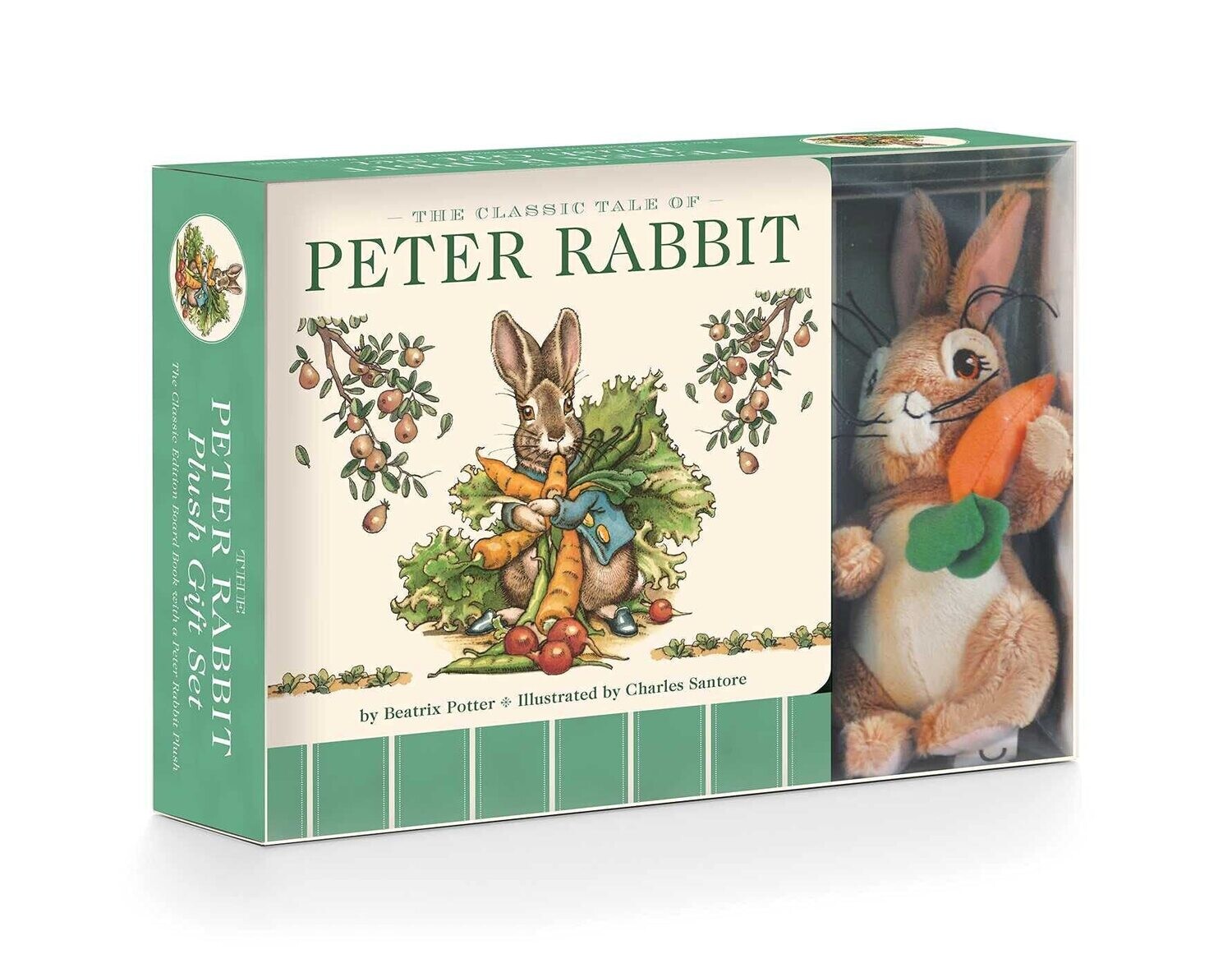 Peter Rabbit Plush Gift Set: Includes the Classic Edition Board Book + Plush Stuffed Animal