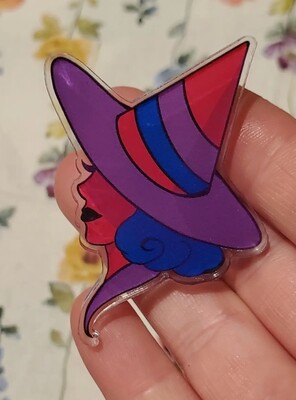 Bisexual Pride Witches - Pin 