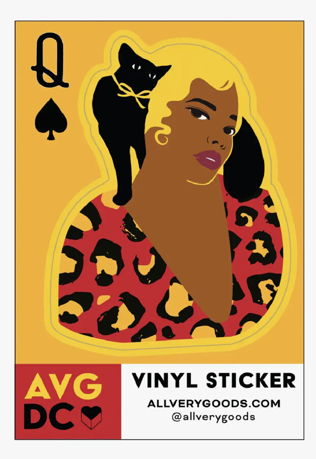 Sticker Queen of Spades